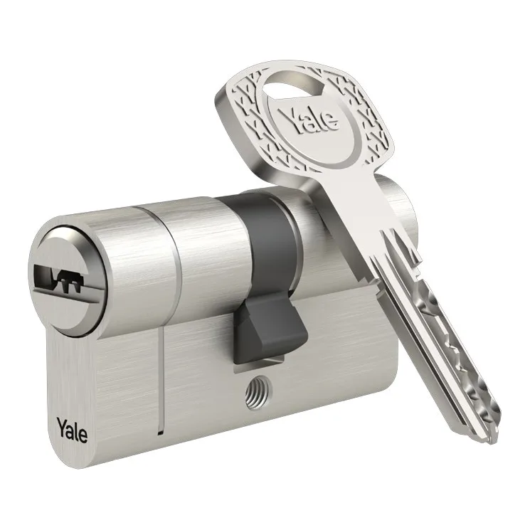 Cilindro europeo Yale 1500 – 30/35 mm nichelato, frizionato, 5 chiavi