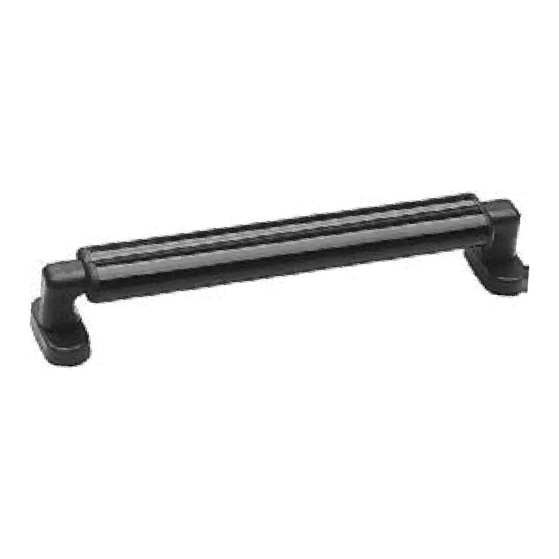 Maniglione Esin Plast profilato 320 mm con borchia ovale – nero