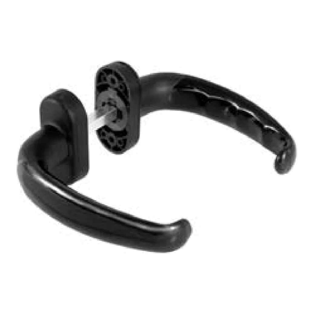 Maniglia Esin Plast Nuova Emozione in resina con borchia ovale – nero