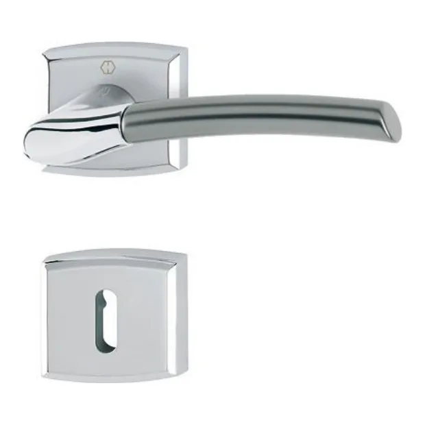 Guarnitura maniglia HOPPE Bergen M1602/18K/18KS – cromo lucido/titanio F49/F9