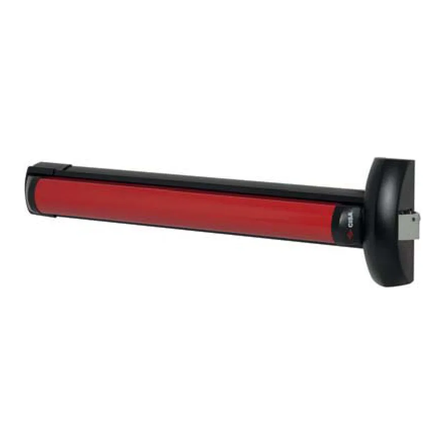 Maniglione antipanico CISA FAST Touch da applicare – L 1200 mm, nero/rosso