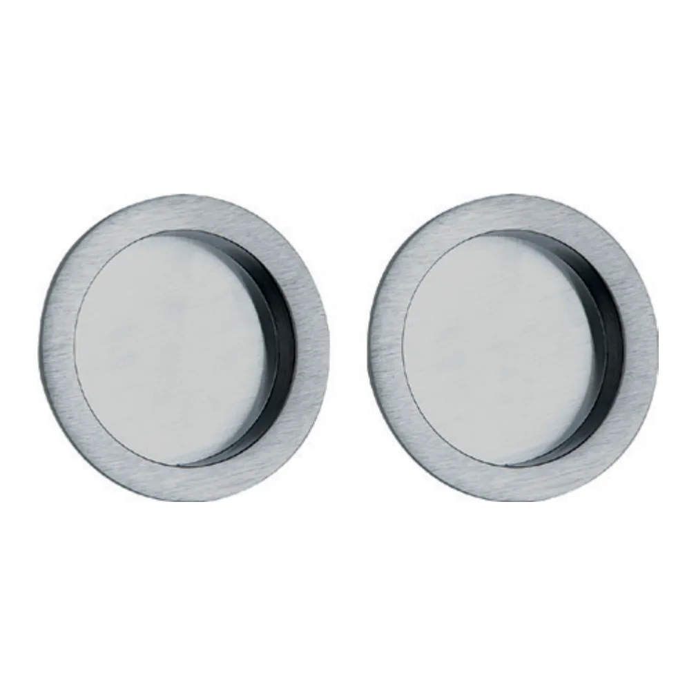 Maniglie a incasso Reguitti 524 CP02 per porte scorrevoli – satinato cromato