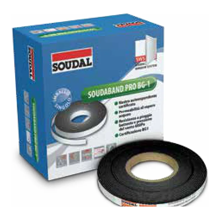 Nastro autoespandente Soudal Soudaband Pro BG1 – 15 mm x 12 m, giunti 2-6 mm