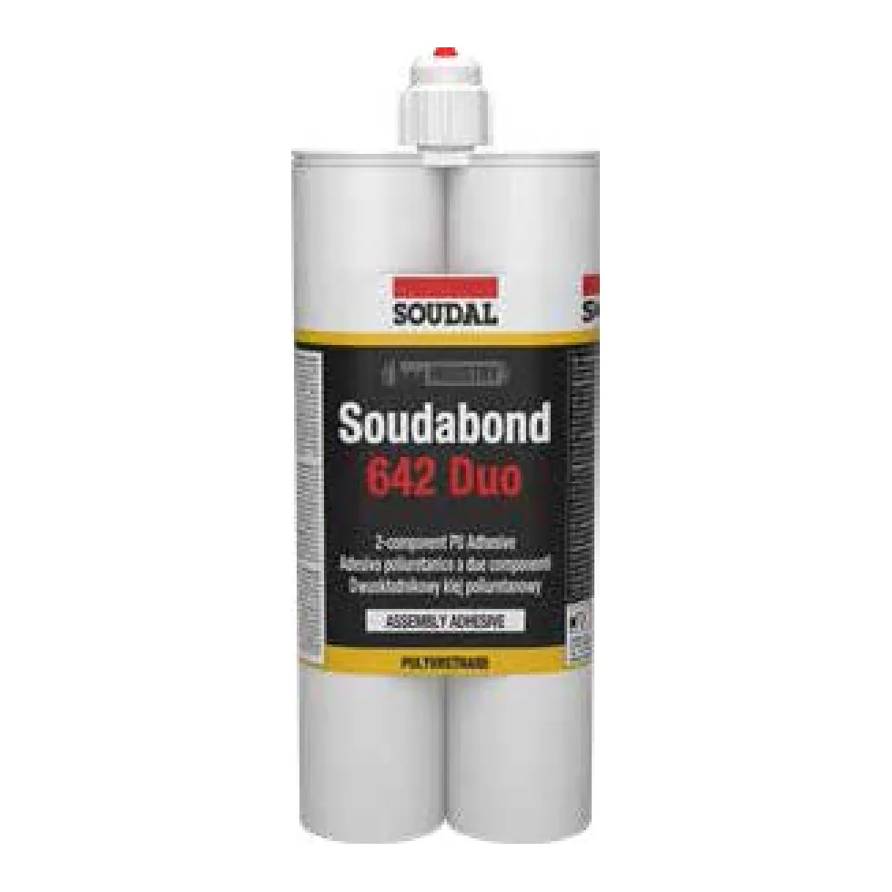 Adesivo bicomponente per angoli Soudal Soudabond 642 Duo – cartuccia 2x310 ml
